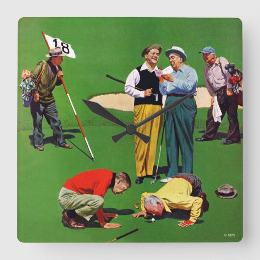 achttiende gat vierkante klok (Voorkant)