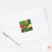 achttiende gat vierkante sticker (Envelop)