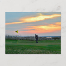 Achttiende groen op Sunset on Kiawah Island Briefkaart