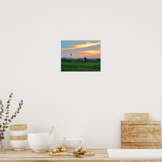 Achttiende Hole op Sunset op Kiawah Poster (Keuken)