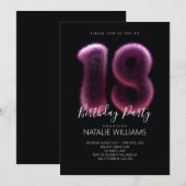 Achttiende verjaardag kaart (Voorkant / Achterkant)