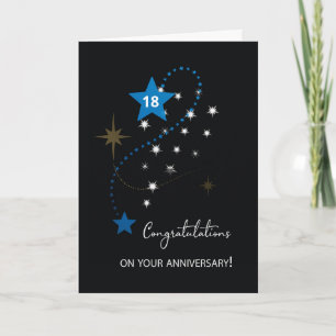 Achttiende Werknemer Jubileum Felicitaties Kaart