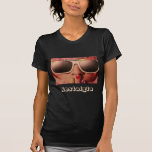 Achttiger jaren retro mode meisje Nostalgia quote T-shirt