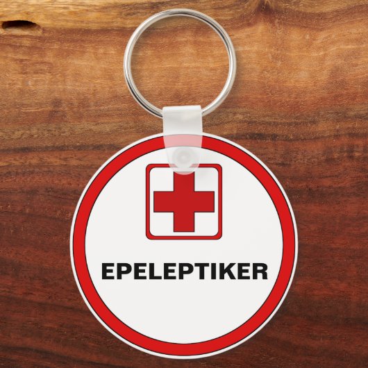 Achtung – EPELEPTIKER Sleutelhanger (Voorkant)