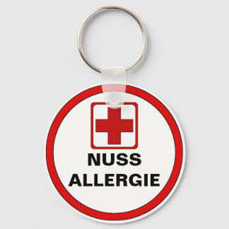 Achtung - NUSS Allergie Sleutelhanger