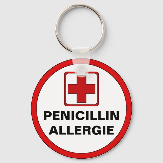 Achtung - Penicillin Allergie Sleutelhanger (Voorkant)