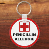 Achtung - Penicillin Allergie Sleutelhanger (Voorkant)