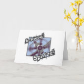 Achtung Spitfire Greetings Card Kaart (Gele Bloem)