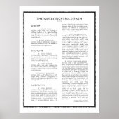 achtvoudig pad poster (Voorkant)