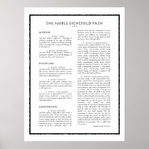 achtvoudig pad poster