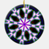 Achtweg Mandala Kaleidoscoop Keramisch Ornament (Achterkant)