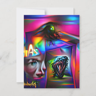 Achulofobie Briefkaart