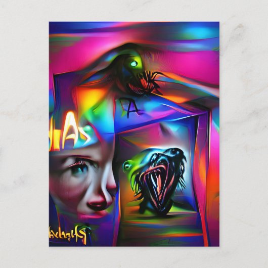 Achulofobie Briefkaart (Voorkant)