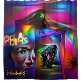 Achulofobie Douchegordijn