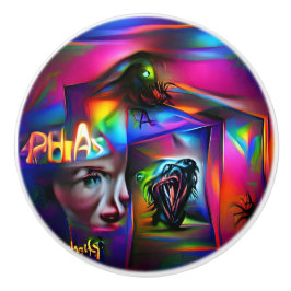 Achulofobie Keramische Knop