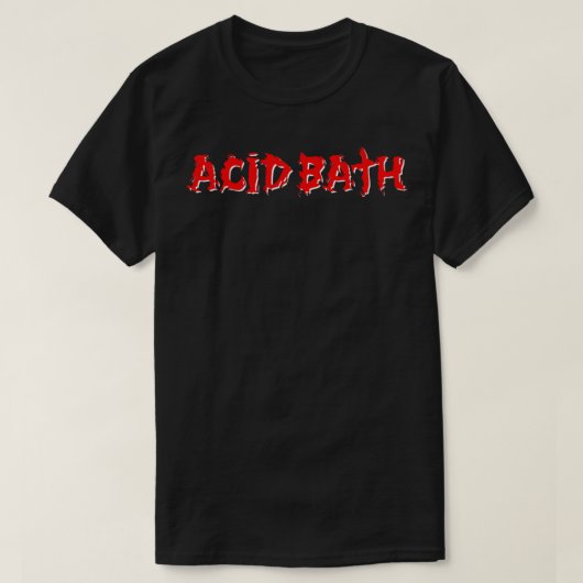 Acid Bath Band Logo Classic T-Shirt (Design voorkant)