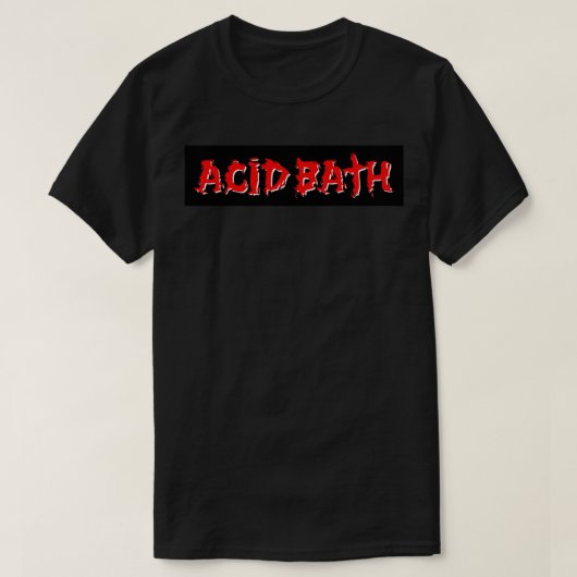Acid Bath Band Logo Sticker T-shirt (Design voorkant)