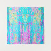 acid colorful abstract art wandkleed (Voorkant)