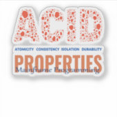 ACID-eigenschappen in Mainframe-programmering Stic Sticker (Voorkant)