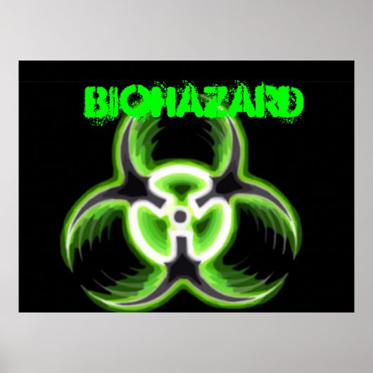 Acid Green Biohazard 08 Poster (Voorkant)