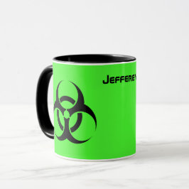 Acid Green Biohazard Gift Coffee Cup Mok