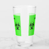 Acid Green Gift Biohazard Personaliseer naambier Glas (Rechts)