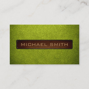 Acid green lether look Professional Visitekaartje