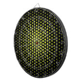 Acid Green Stippen Modern Black Dartbord (Voorkant Rechts)