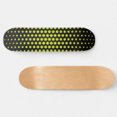 Acid Green Stippen Modern Black Persoonlijk Skateboard (Horizontaal)