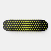Acid Green Stippen Modern Black Persoonlijk Skateboard (Horizontaal)