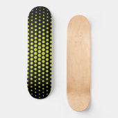 Acid Green Stippen Modern Black Persoonlijk Skateboard (Voorkant)
