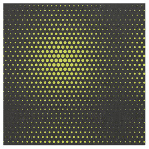 Acid Green Stippen Modern Black Stof