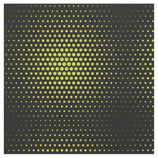 Acid Green Stippen Modern Black Stof (Close Up)