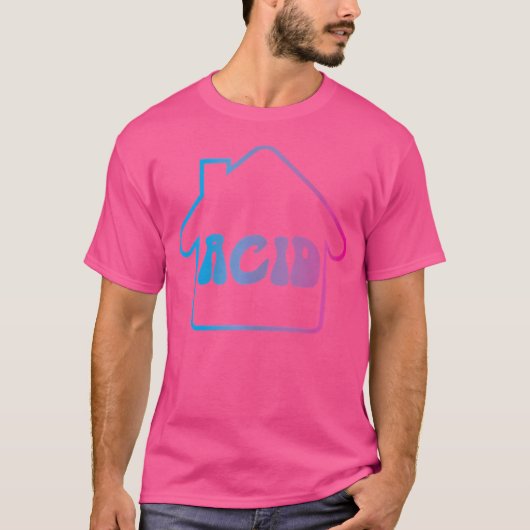 Acid House Edm Raver T-shirt (Voorkant)