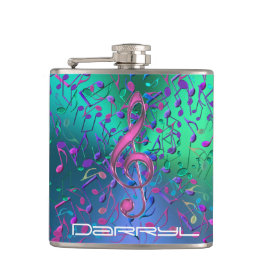 Acid Jazz Psychedelic Music Flask Heupfles