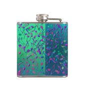 Acid Jazz Psychedelic Music Flask Heupfles (Achterkant)