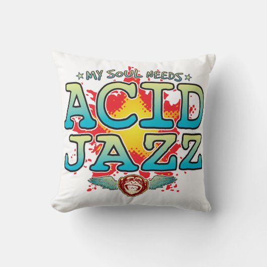 Acid Jazz Soul Cushion Kussen (Voorkant)