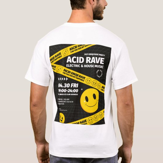 ACID RAVE T-SHIRT (Achterkant)