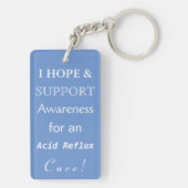 Acid Reflux Awareness Guardian Angel Sleutelhanger (achterkant)