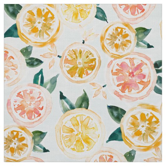 ACID REFLUX Lemon Citrus Slices Stof (Swatch)