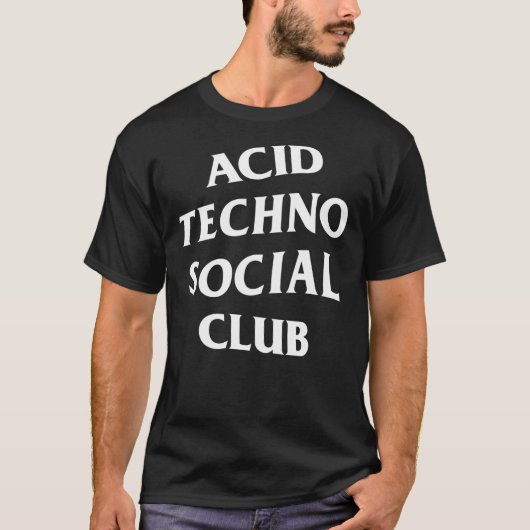 Acid Techno Social Club Classic T-Shirt (Voorkant)