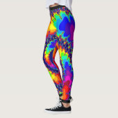 Acid Trip Rainbow Spiral Leggings (Links)