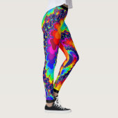 Acid Trip Rainbow Spiral Leggings (Rechts)