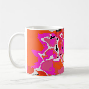 Acid Vivid Digital Psychedelic Bright Background Koffiemok