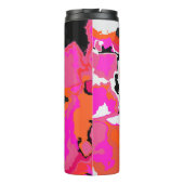Acid Vivid Digital Psychedelic Bright Background Thermosbeker (Achterkant)