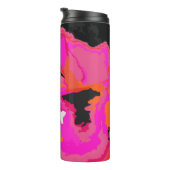 Acid Vivid Digital Psychedelic Bright Background Thermosbeker (Geroteerd rechts)