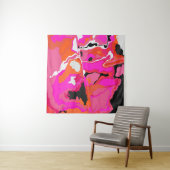 Acid Vivid Digital Psychedelic Bright Background Wandkleed (In Situ (horizontaal))