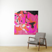 Acid Vivid Digital Psychedelic Bright Background Wandkleed (In situ)
