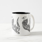 Acidificatie van zee tweekleurige koffiemok (Voorkant rechts)