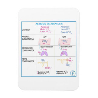 Acidose vs alkalosis Magnet Magneet